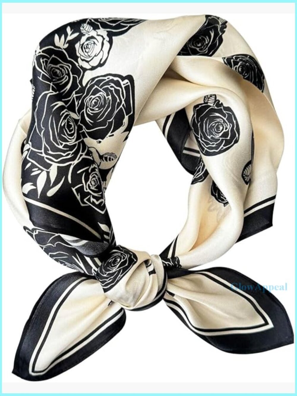 Satin Silk Scarf 27.5x27.5 Inch Lightweight Multi-Purpose Fashion Accessory
